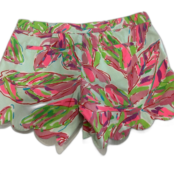 Lilly Pulitzer Shorts Women’s Size 2 Pink The Buttercup Scalloped Hem - Picture 12 of 12